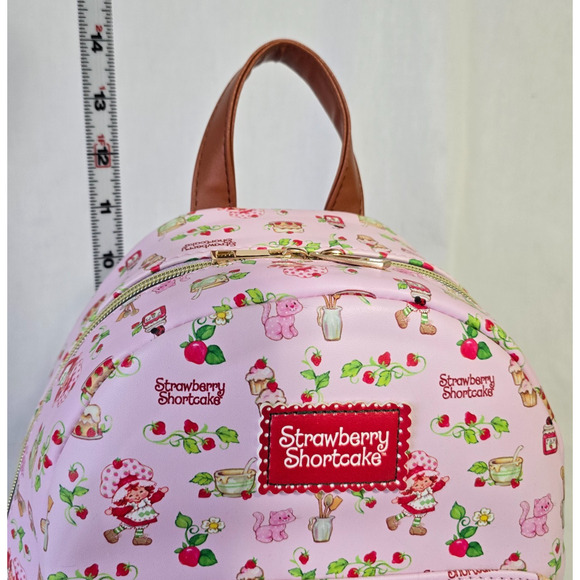 Strawberry Shortcake Backpack w/ Loungefly Zip Around Wallet Both in EUC main image 15
